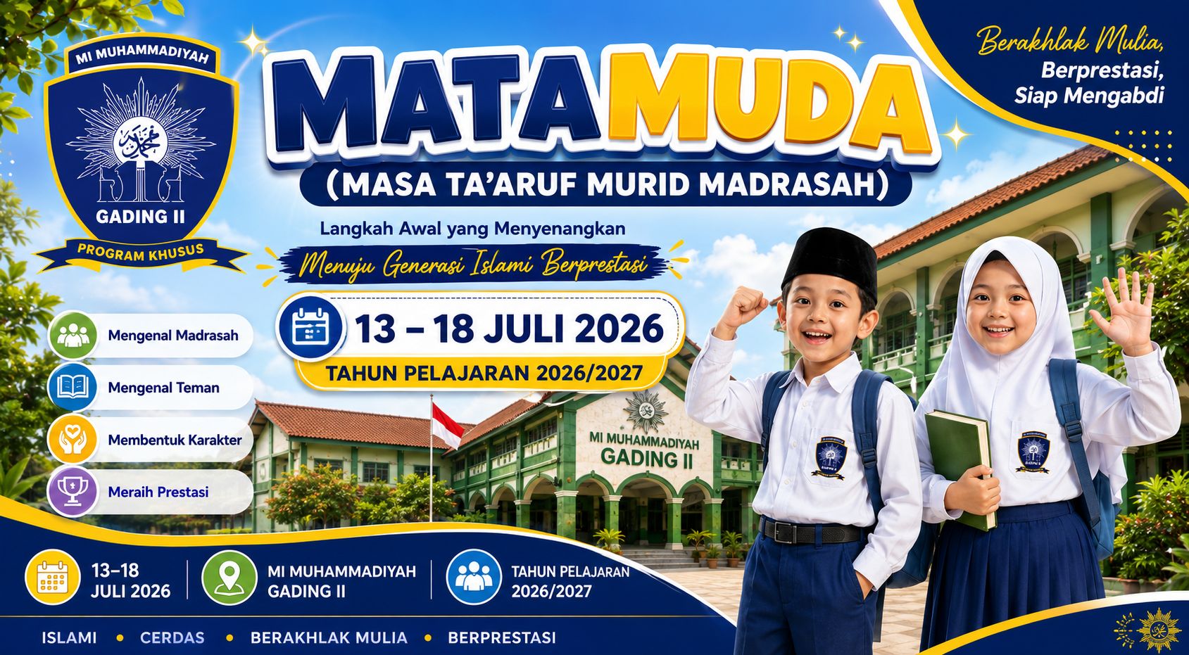 MATAMUDA MI Muhammadiyah Gading II: Langkah Awal Membangun Generasi Islami, Cerdas, dan Berkarakter